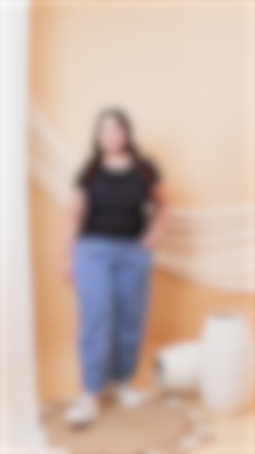 Close-up video of Curvisha utility cargo pants showing functional pockets and premium fabric quality in motion.